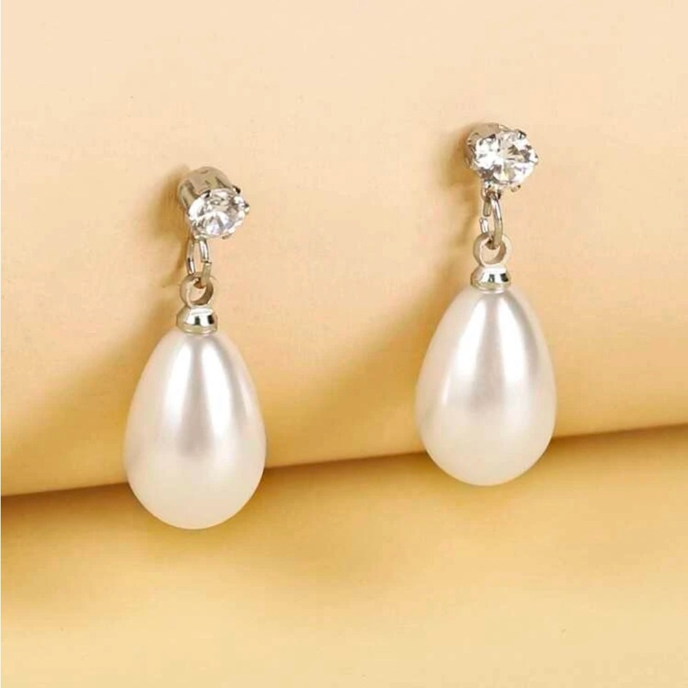Faux Pearl Earrings